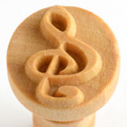 MKM Treble Clef 2.5cm wood stamp